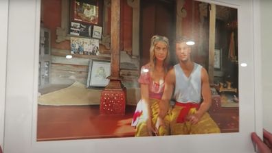 Anna and Josh also hung a painting of themselves they had done on a trip to Bali.