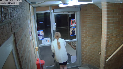 CCTV footage showed Madelyn Allen leaving Snow College on December 13. 
