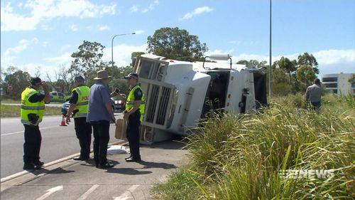 Mr Spencer initially thought his legs had been severed in the accident, only to find they had been caught in his seatbelt (Supplied).