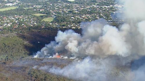 Fire crews have lost control of a hazard reduction burn on Sydney's northern beaches.