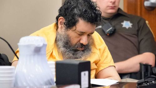 Anthony Garcia naps through his sentencing.