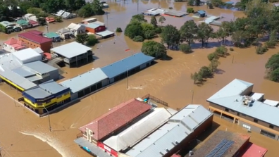 Lismore was inundated for the second time in a month after heavy rains lashed NSW's north coast.