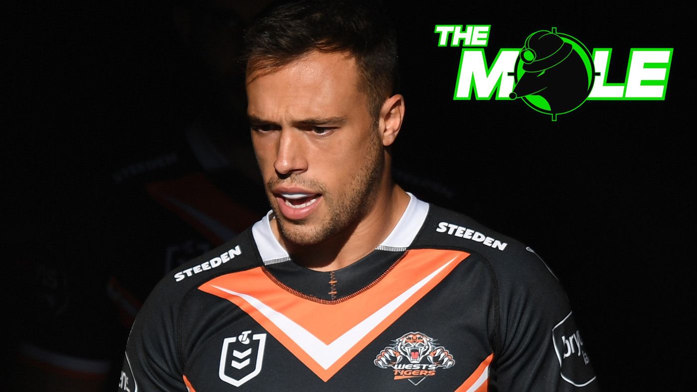Maligned Wests Tigers halfback Luke Brooks on cusp of switch to Newcastle Knights