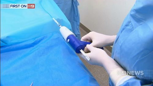 The superglue is injected using a slim catheter. (9NEWS)