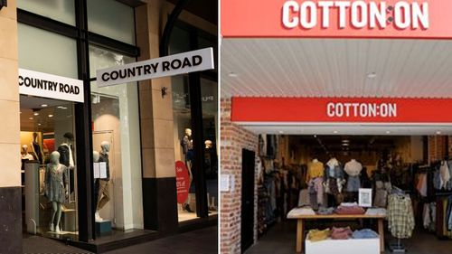 Country Road and Cotton On store fronts