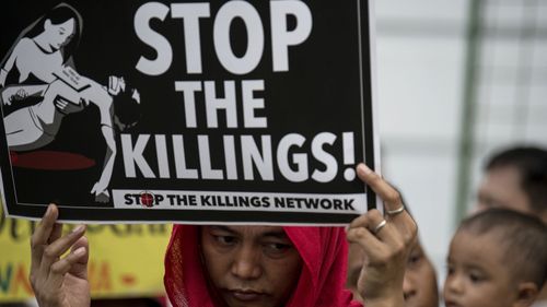 The anti-drugs campaign has been branded vigilante killings. (Photo: AFP).