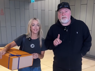 Kyle Sandilands and Jackie 'O' Henderson of the Kyle and Jackie O radio show