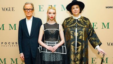 Bill Nighy, Anya Taylor-Joy and Autumn de Wilde