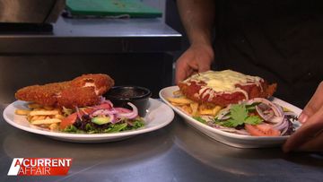 The price of a schnitzel and Chicken Parmigiana has recently increased in some pubs. 
