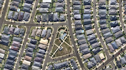 The recent The Ponds development. (Nearmap)