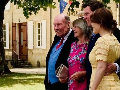 Princess Eugenie and Jack Brooksbank with Jack's parents