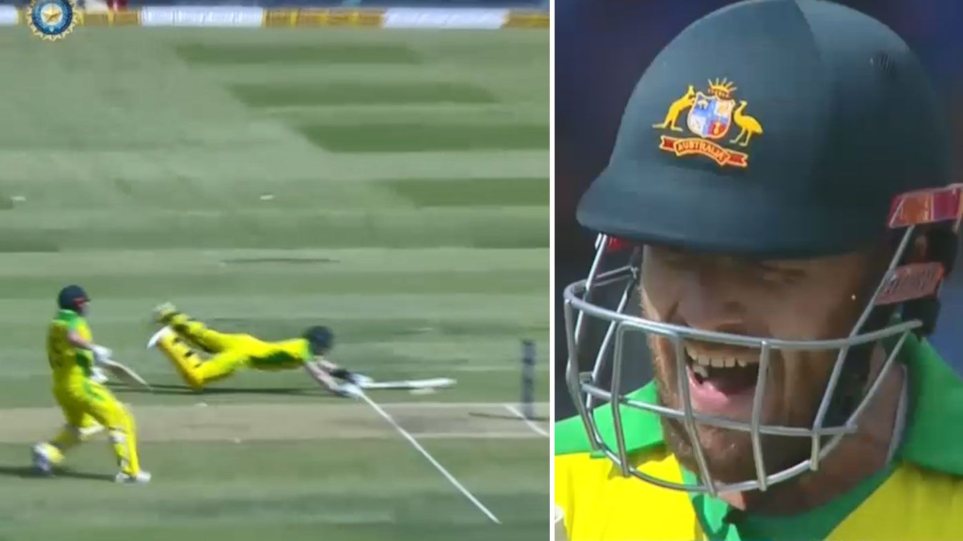 Aaron Finch fumes after run out