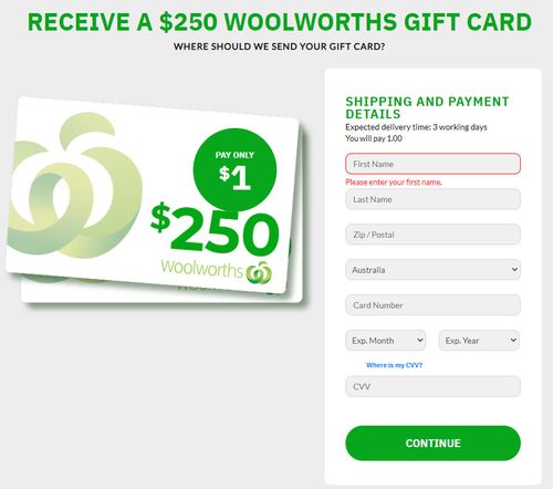 A new scam posing as an email from Woolworths is asking customers for a small fee in exchange for a voucher.