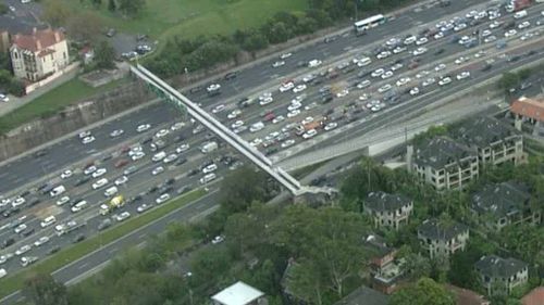 Earlier, all northbound traffic on the bridge was halted as emergency services tended to the scene. (9NEWS)