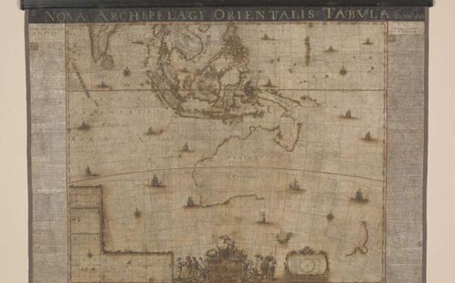 Ancient 17th century map of Australia restored over 700 hours