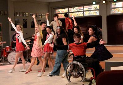 The cast of Glee