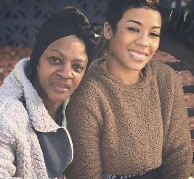 Keyshia Cole and her mother Frankie Lons.