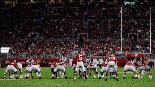 The Bryant-Denny Stadium in Tuscaloosa regularly sells out its college football games, but the players don't get paid.