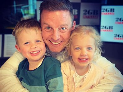 Ben Fordham with his children