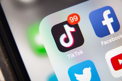 Tiktok logo generic stock phone apps social media