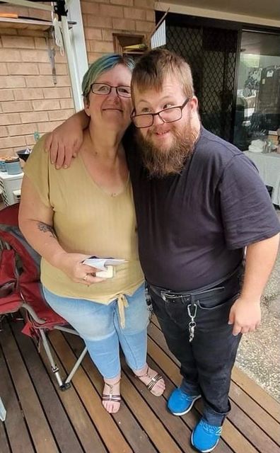 Sue Grier and her son William.