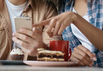 Couple at cafe