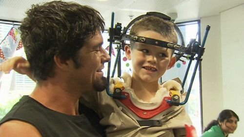 Cameron's dad Robert knows his son is lucky to be alive. (9NEWS)