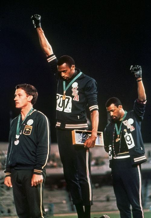 The iconic image from the 1968 Olympics in Mexico. (AAP)