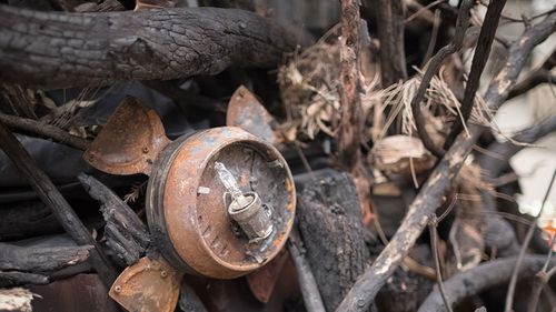 It was constructed from materials collected from bushfire-ravaged communities.