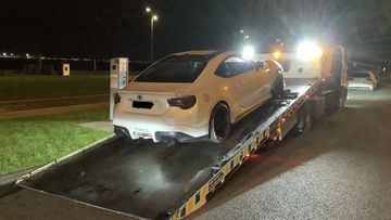 A car has been impounded after it was pulled over for alleged speeding in Albert Park, Melbourne.