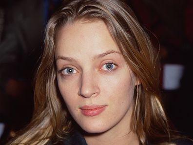 Uma Thurman working as a  model in 1994.