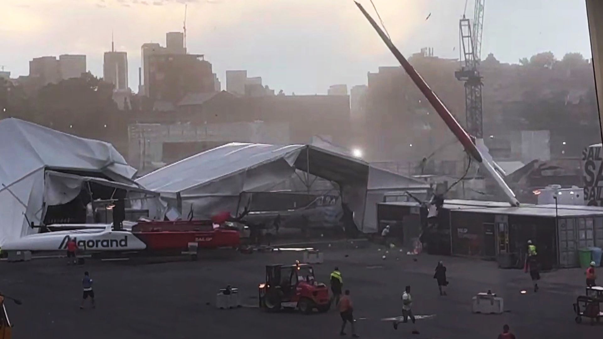 Flashback to disastrous storm that wiped out Sydney SailGP in 2023 as training cancelled on Sydney Harbour