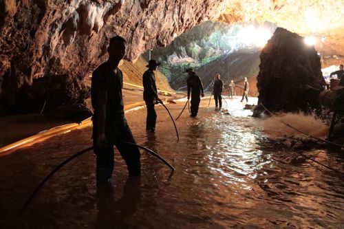 Heavy rains are approaching the Thailand caves where eight boys remain trapped