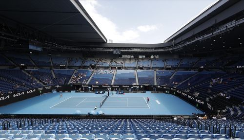 These stands at Rod Laver Arena will be empty for the final days of the Australian Open.