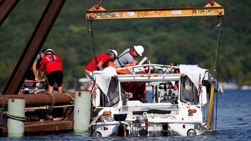 The family of some of the 17 victims killed in a tragic tourist duck boat sinking this month have filed a $100 million lawsuit against the attraction's operators. Picture: AP.