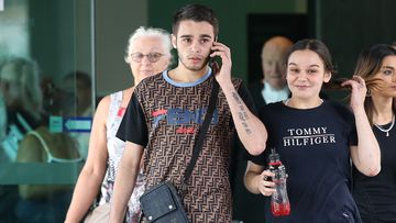 Joshua Elkerton-Sandy (Left) leaves the Brisbane Magistrate&#x27;s Court, in Brisbane, Saturday, August 22, 2020. Joshua Elkerton-Sandy is facing a committal hearing in Brisbane Magistrates Court after being charged over the death of Kane Alexanderson last year. (AAP Image/Jono Searle) NO ARCHIVING