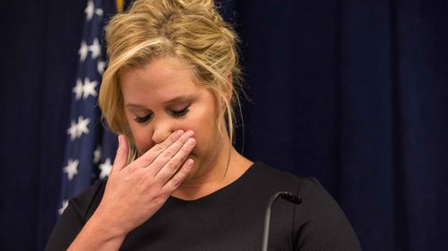 Comedian Amy Schumer  was deeply affected after the fatal shooting of two women at a cinema screening Trainwreck. Source: AFP