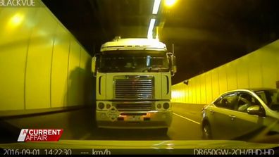 Trucks vs. cars in tunnels