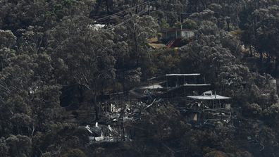 Victorian residents are now returning home to fire zones in
Wye River and Separation Creek where more
than 100 properties were lost. (AAP)