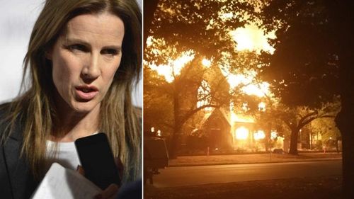 Actress 'elated' at blaze that gutted church linked to child sex abuse