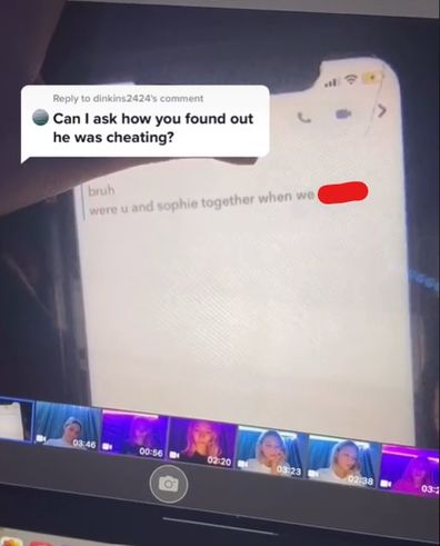 Woman discovers boyfriend was cheating on her with a phone filter