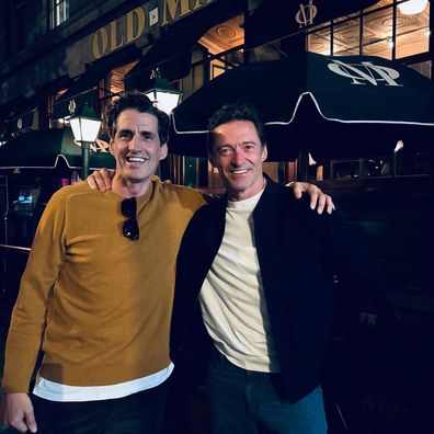 Hugh Jackman and Andy Lee at Old Mates in New York