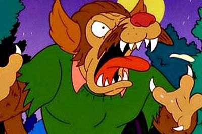 <B>The wolf:</B> He knows what you diddly-iddly did. In a classic Treehouse of Horror episode, Ned Flanders is run over and killed, I Know What You Did Last Summer-style, moments after being bitten by a werewolf.<br/><br/><B>Scare factor:</B> Well, he mauls Homer to death, but seriously, this is Ned Flanders we're talking about. He wasn't even scary as the Devil.
