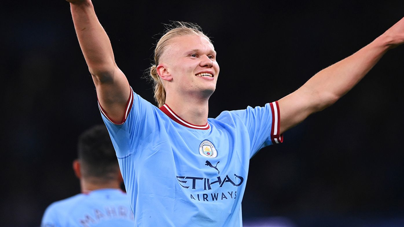Erling Haaland breaks EPL scoring record as Manchester City grab top spot
