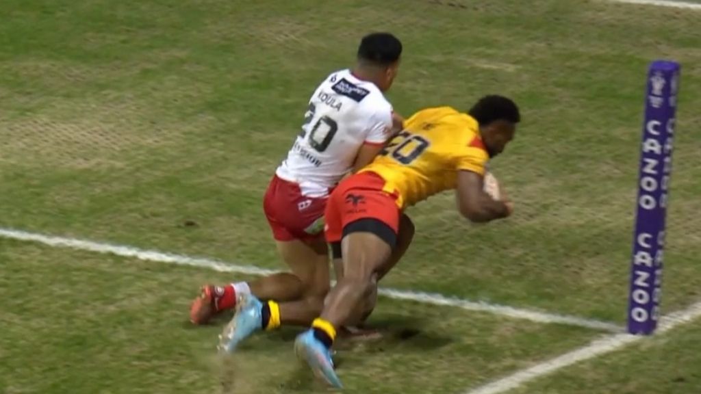Tonga escapes PNG upset as Kumuls fume over controversial no try