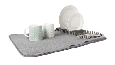 Drying mat with dish rack from Kmart