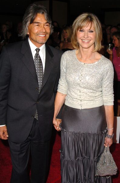 Olivia Newton-John and former boyfriend Patrick McDermott.