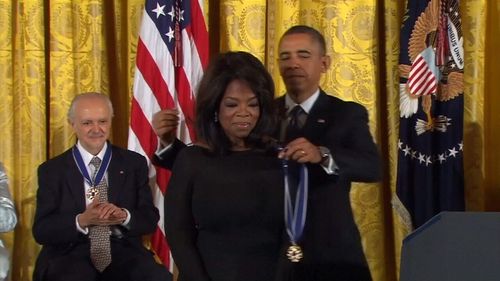Former President Barack Obama awarded Oprah the Presidential Medal of Freedom in 2013.