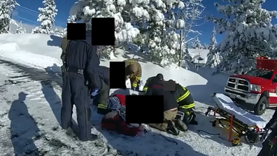 Bodycam footage of first respondents arriving to Jeremy Renner's snow plough accident.