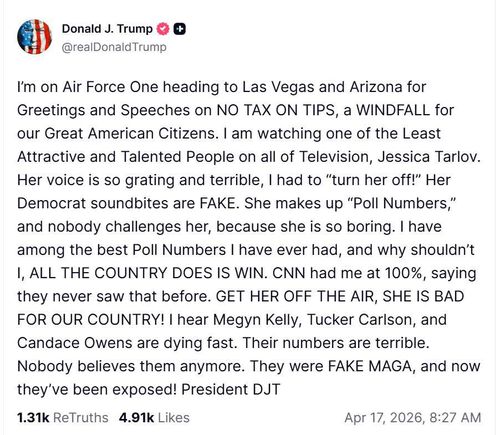 Donald Trump ha chiesto a Fox News di togliere Jessica Tarlov dalla messa in onda.